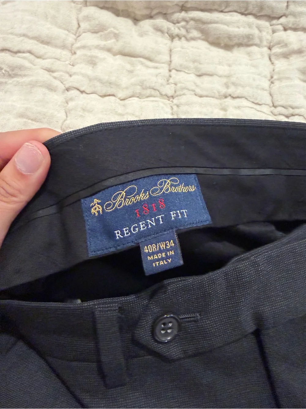 Brooks Brothers Vitale Barberis Canonico 1818 Regent Fit Charcoal Two Piece Suit